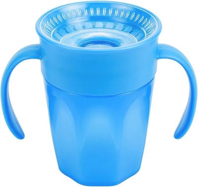 Amazon.com : Dr. Browns Milestones Cheers 360 Spoutless Transition Cup with Handles, Travel Friendly and Leak Free Sippy for Babies and Toddlers, Blu