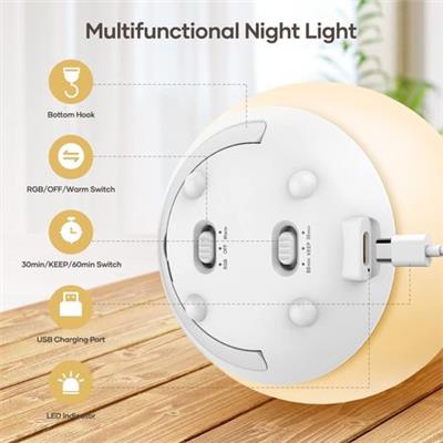 Baby Egg Touch Light for Nursery, 7 Colors Changing & Stepless Dimming | Shop Today. Get it Tomorrow! | takealot.com