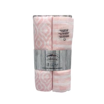 Mc 2 muslin swaddle blankets pink 635