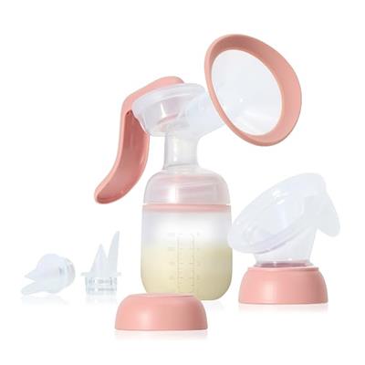 Amazon.com : Frida Mom 2-in-1 Breast Pump: Manual Hand Pump & Hands-Free Automatic Suction Cup, Dual-Mode, Wireless Milk Collector, Ergonomic Handle,