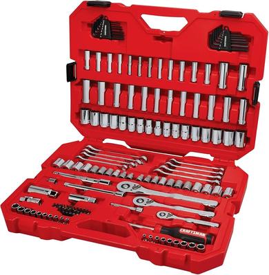 Amazon.com: CRAFTSMAN Mechanic Tool Set 135 Pcs, 1/4, 1/2 and 3/8 Inch Drive SAE and Metric Socket Wrench Set with Case (CMMT12124) : Tools & Home Imp