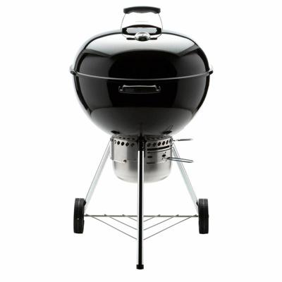 Weber Original Kettle Premium 22 in. Charcoal Grill in Black with Built-In Thermometer 14401001 - The Home Depot