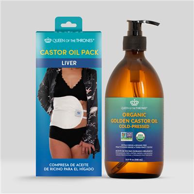 Self-Care I Liver Castor Oil Pack Kit | Queen of the Thrones®