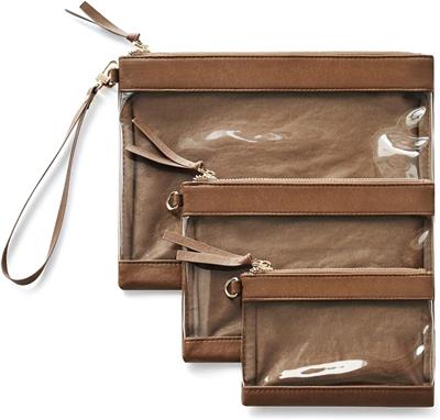 Amazon.com: Popvibe Clear Travel Bag Organizer Pouches Set 3 Pack Clear Makeup Bag with Zipper Travel Pouch Car Toiletry Bag for Women Transparent Cos