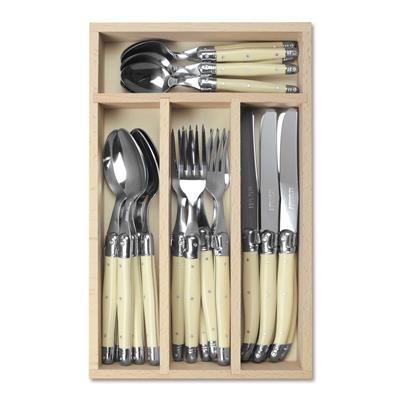 Laguiole par André Verdier - 24 Piece Cutlery Set, Ivory – Lacbleu Wines