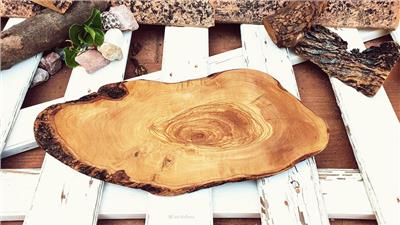 Rustic Olive Wood Cutting Board: Live Edge Cheese Board - Etsy UK