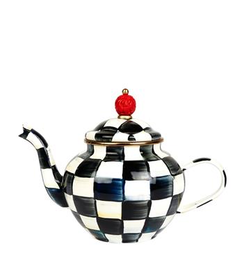 MacKenzie-Childs Courtly Check Teapot | Harrods UK