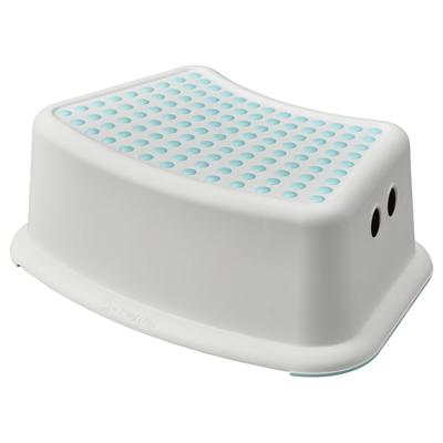 FÖRSIKTIG childrens stool, white/turquoise  - IKEA CA