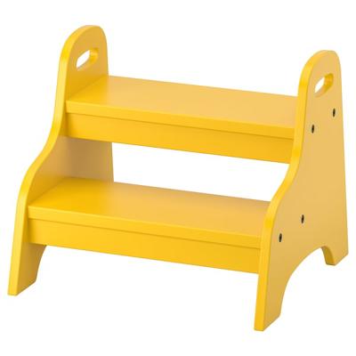 TROGEN childs step stool, yellow, 40x38x33 cm (153/4x15x13)  - IKEA CA