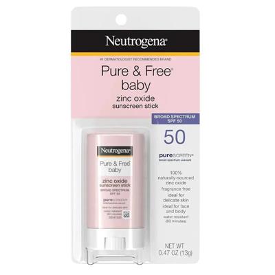 Macrobaby - Neutrogena Pure & Free Baby Mineral Sunscreen Stick with Broad Spectrum SPF 50 & Zinc Oxide