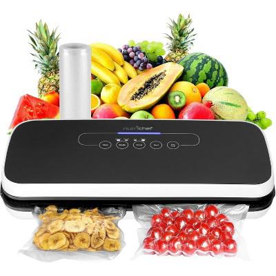NutriChef Automatic Food Vacuum Sealer - Electric Air Sealing Preserver System (Black) : Target