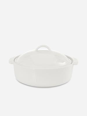 Aurora Round Porcelain Casserole With Lid 30cm | Bash