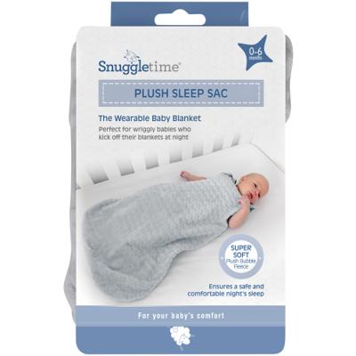 Snuggletime Plush Sleep Sack Grey - Clicks
