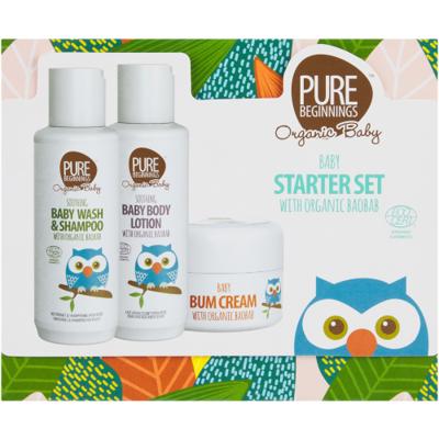 Pure Beginnings Organic Baby Starter Set With Organic Boabab - Clicks
