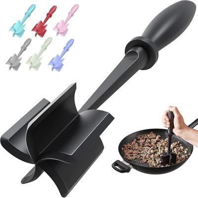 Amazon.com: Meat Chopper, Hamburger Grinder, Premium Heat Resistant Smasher for Ground Beef, Burger Grinder Nylon Potato Mix Tool, Meat & Poultry Tend