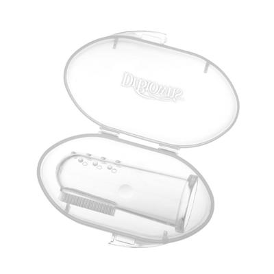Dr brown silicone finger toothbrush with case 048