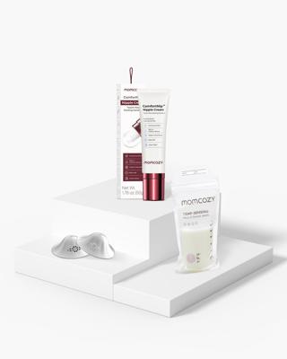 Breastfeeding Essentials Bundle: Nipple Cream, Silver Nipple Shields &