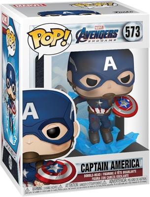 Funko Pop! Marvel: Avengers Endgame - Captain America with Broken Shield & Mjolnir - Vinyl Collectible Figure - Gift Idea - Official Merchandise - Toy