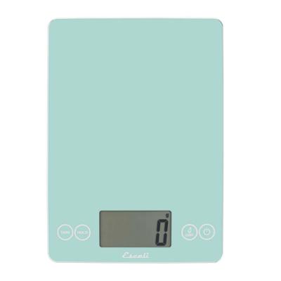 Escali Arti Classic Glass Digital Food Scale, Teal 157CT - The Home Depot