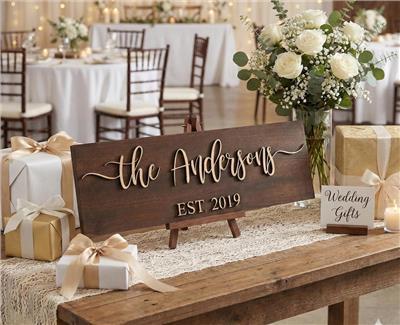Personalized Family Name Wood Sign | Established Date - Etsy Canada