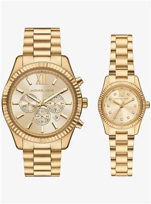 Lexington His and Hers Gold-Tone Watch Set in GOLD - Sale | Michael Kors Canada [CA]