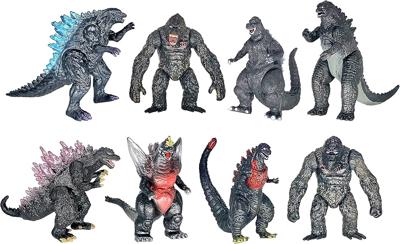Amazon.com: TwCare Set of 8 King Kong vs Godzilla Toys Movable Joint Action Figures King of The Monsters Birthday Dinosaur Kid Gift Cake Toppers : Toy