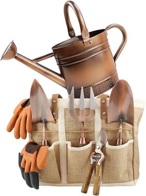 Amazon.com : Megawodar 1 Gallon Galvanized Steel Watering Can with 3 Pcs of Garden Tools, 1 Pc of Pruning Shear, 1 Pair of Gardening Gloves，1 Pc of Ga
