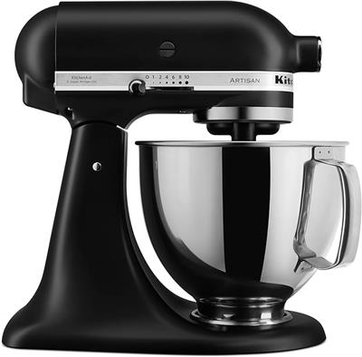 Amazon.com: KitchenAid Artisan Series 5 Quart Tilt Head Stand Mixer with Pouring Shield KSM150PS, MATTE BLACK: Electric Stand Mixers: Home & Kitchen