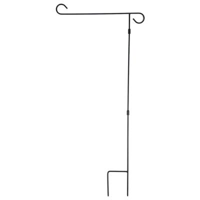 51groups 3 ft. Black Steel Yard Flagpole FP-36 - The Home Depot