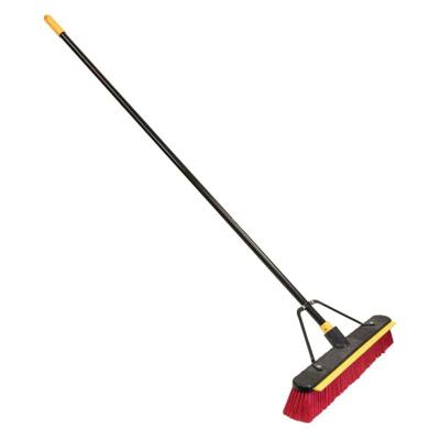 Quickie 24 in. Multi-Surface 2-in-1 Push Broom with Squeegee for Indoor/Outdoor Use, Garage, Patio, Tile and Wood Floors 30635SUQHDUS7 - The Home Depo