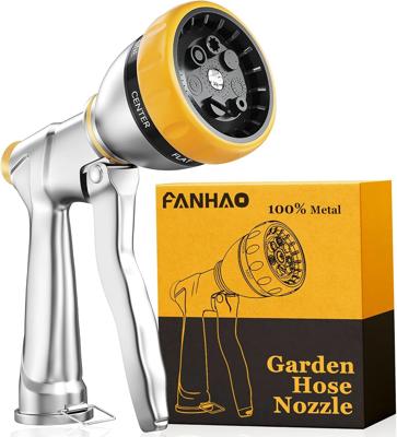 Amazon.com: FANHAO Garden Hose Nozzle Sprayer, 100% Heavy Duty Metal Water Hose Sprayer with 7 Spray Patterns, High Pressure Spray Nozzle for Watering