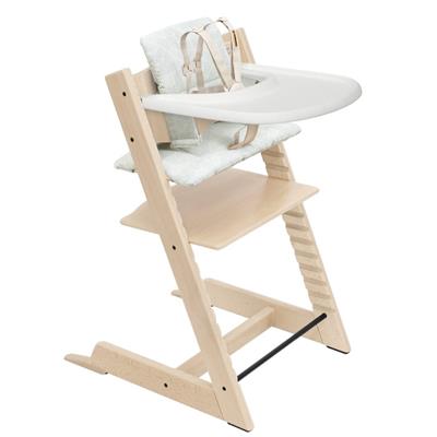 Stokke Tripp Trapp High Chair2 and Cushion with Stokke Tray - Natural / Moss Green