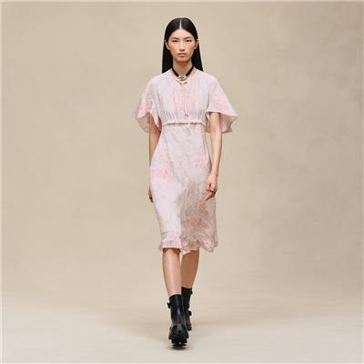 Aux Champs Remix ruffled tulip dress | Hermès USA