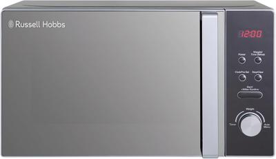 Russell Hobbs RHM2076B 20 Litre 800 W Black Digital Solo Microwave with 5 Power Levels, Automatic Defrost, 8 Auto Cook Menus, Clock and Timer, Easy Cl