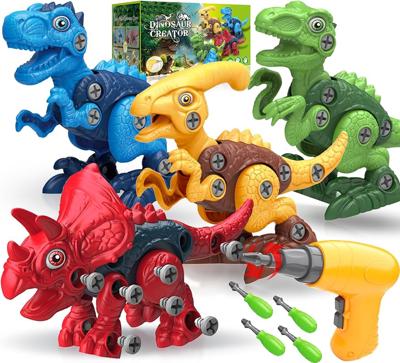 Amazon.com: Dinosaur Toys for 3, 4, 5, 6, 7 Year Old Boys, Take Apart Toys with Electric Drill for Kids, STEM Educational Construction Building Toy, I