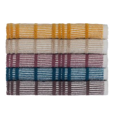 Fieldcrest Monisa Stripe Bath Sheet 530gsm - Berry
 – Bed Bath & Beyond NZ