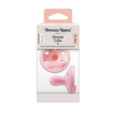 Tommee Tippee Breast-Like Soother Silicone 0-6 Months 2 Pack Multi | Baby Bunting AU