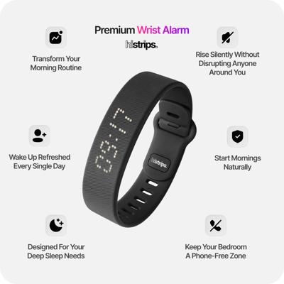 Silent Vibration Alarm for Heavy Sleepers | Onyx by HiStrips