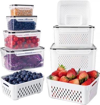 Amazon.com: Freshmage Fruit Storage Containers for Fridge with Removable Colander, Airtight Food Storage Container, Dishwasher Safe Produce Saver for