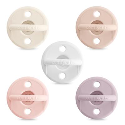 Comfy Cubs Baby Pacifiers, 5 Pack for 0+ Months - Soft Breast-Like Nipple Shape - CPSIA Compliant Silicone Pacifier for Newborns - Girl Pack Baby Esse
