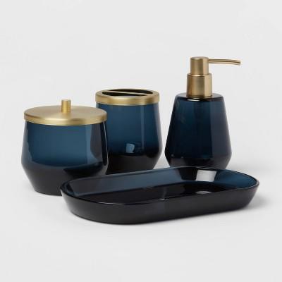 4pc Bath Coordinates Set Blue - Threshold™ : Target