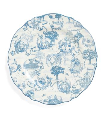 Harrods Bone China Toile Dinner Plate (27cm) | Harrods UK
