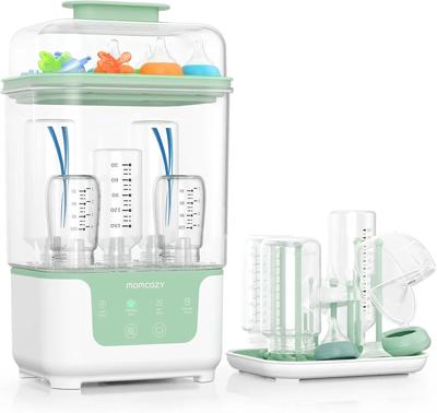 Amazon.com: Momcozy Bottle Sterilizer and Dryer, Modular Nesting Space Saving Design, 6 Bottles Capacity, 4 in 1 Compact Sterilizer for Baby Bottles,
