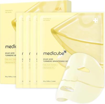 medicube Kojic Acid Turmeric Brightening Gold Jelly Gel Mask | Overnight Face Mask for Glass Glow Skin- Elasticity, Hydrating, Firming and Moisturizin