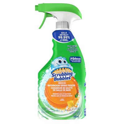 Scrubbing Bubbles Bathroom Grime Fighter Disinfectant Cleaner Trigger, Citrus Scent - 950 ml | Real Canadian Superstore