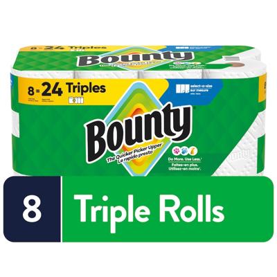 Bounty Select-a-Size Paper Towel, 8 Equal 24 Rolls, 123 Sheets per roll - 8 ea | Real Canadian Superstore