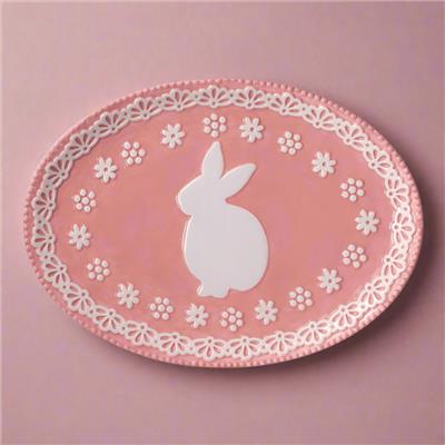 Easter Bunny Oval Platter