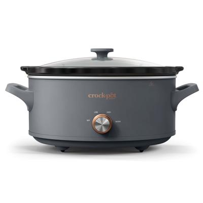 Crock-Pot Manual 7-Quart Slow Cooker, Mussel Grey - Walmart.com