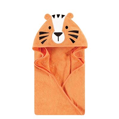Hudson Baby Infant Boy Cotton Animal Face Hooded Towel, Tiger, One Size - Tiger - One Size