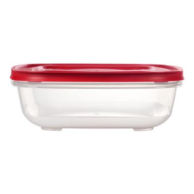 Rubbermaid Easy Store Rectangular Food Storage Container, Stackable, 14-Cup